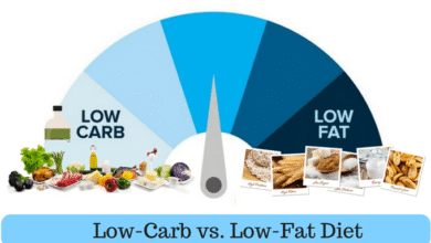 keto vs low-fat diet