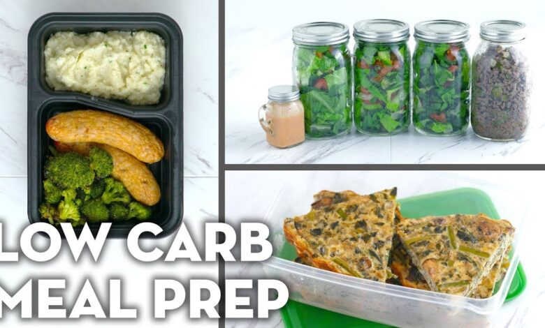 low-carb meal prep ideas